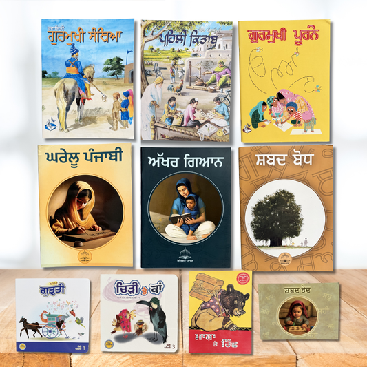 Punjabi Book Set for Kids and Toddlers for Homeschool Punjabi