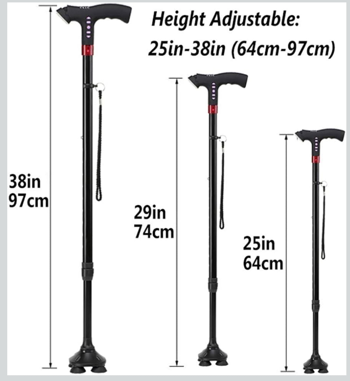 Walking Stick For Elders With FM and Gurbani